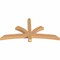 Ekena Millwork Davenport Timber Gable Bracket, Western Red Cedar, 60"W x 30"H x 3 1/2"D x 3 1/2"F, 12/12 Pitch GBW060X30X0404DAV00SWR - alternate 5